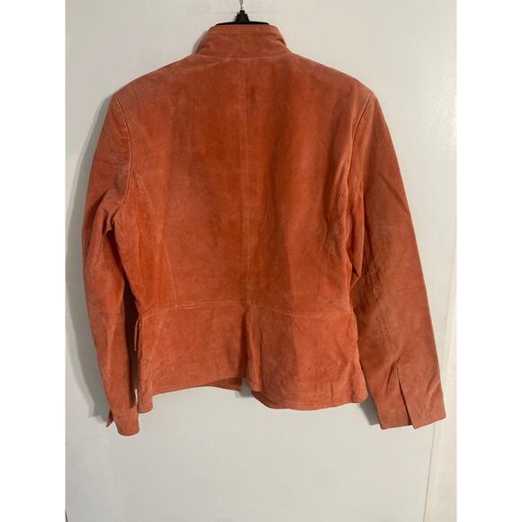 Chadwick’s genuine leather jacket women’s size 8 salmon pink vintage - Picture 3 of 4
